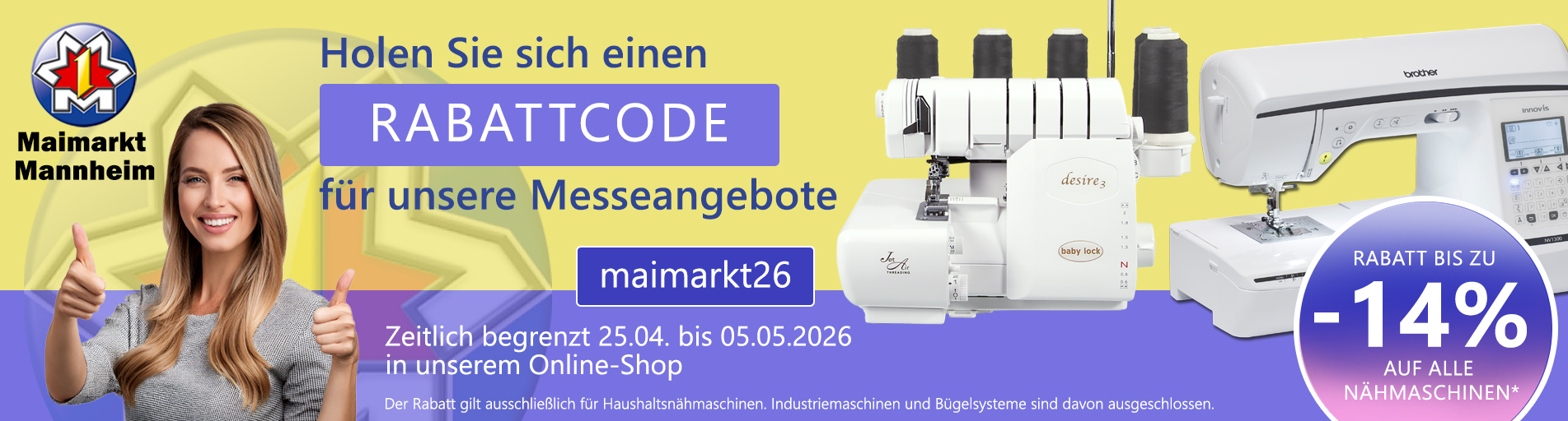 Maimarkt 2026 - Banner babylock